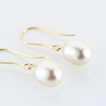 Boucles D'oreilles Pendantes Baroque Or Jaune Perle De Culture - Boucles d'oreilles mariage Femme | Marc Orian