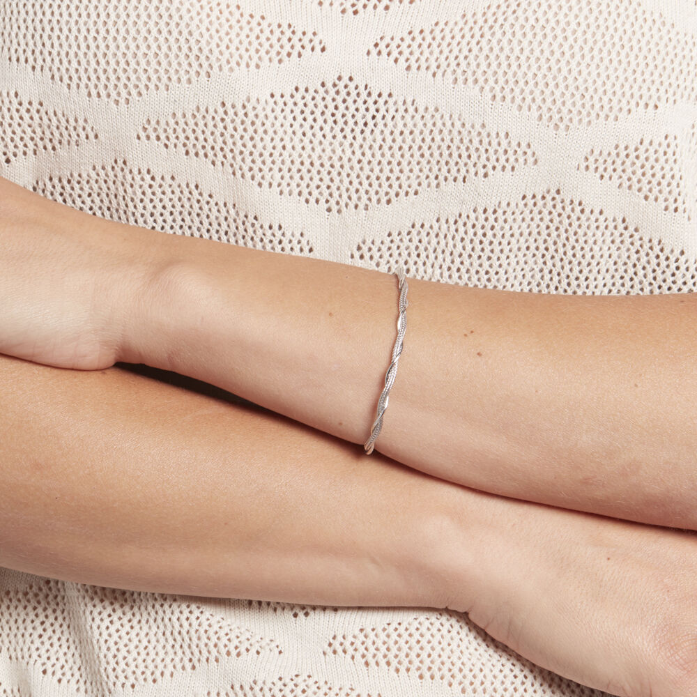 Bracelet Edlineae Argent Blanc - Bracelets chaînes Femme | Marc Orian