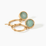 Cr&eacute;oles Plaqu&eacute; Or Neassa Amazonite - Boucles d'oreilles pampille Femme | Marc Orian