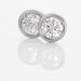Boucles D'oreilles Puces Ofelia Or Blanc Diamant - Boucles d'oreilles mariage Femme | Marc Orian