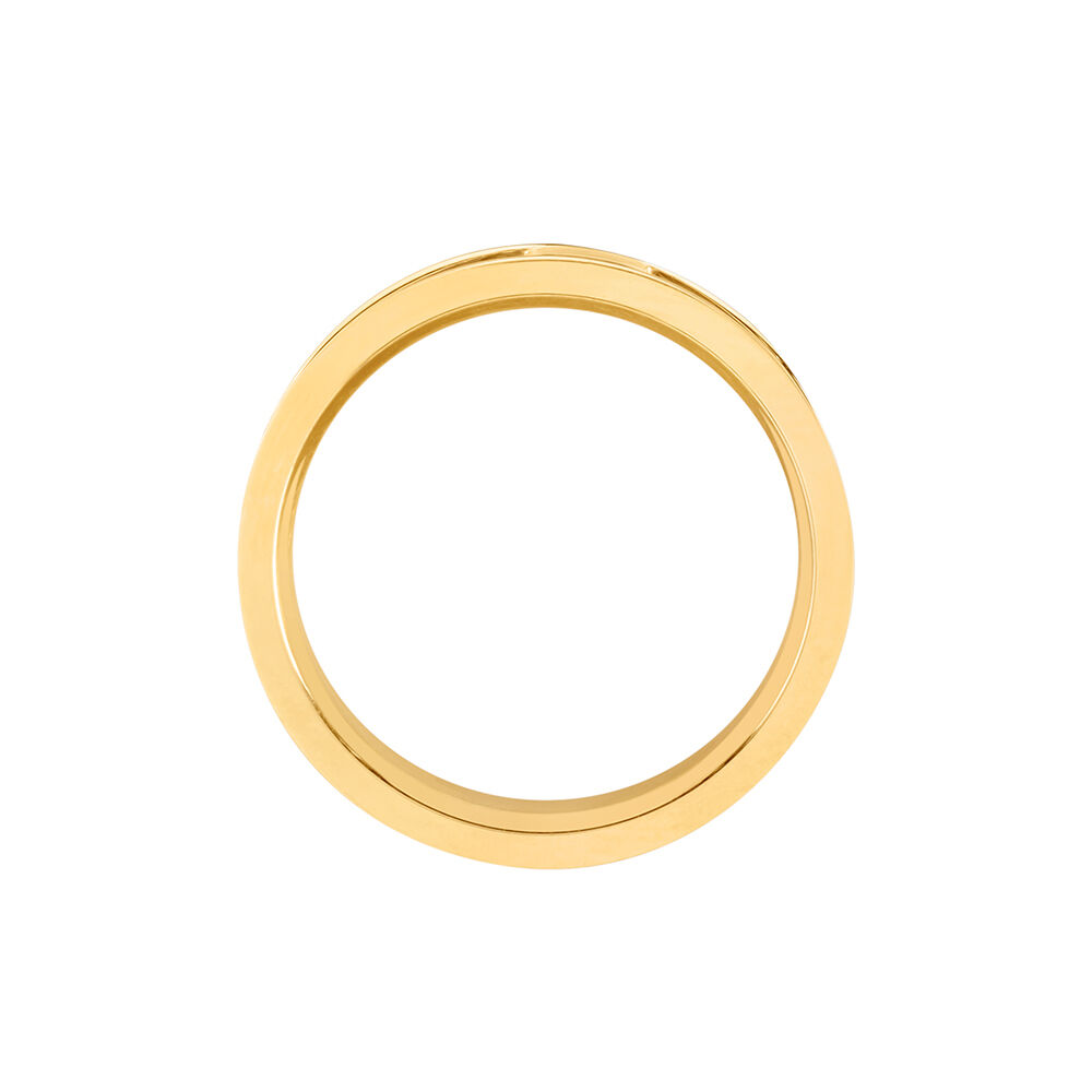 Bague Phebus Him Acier Jaune - Bagues dorées Homme | Marc Orian