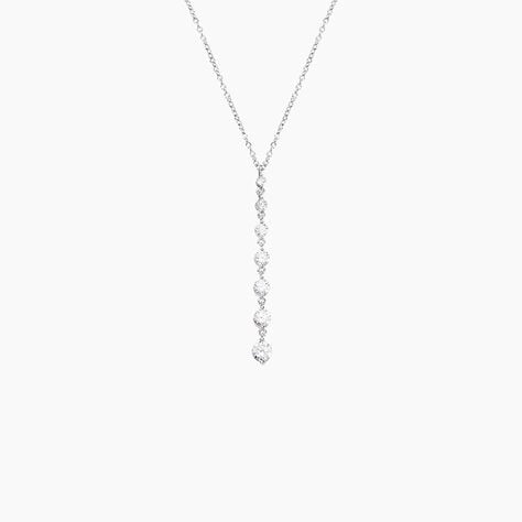 Collier Odyssee Argent Blanc Oxyde De Zirconium - Colliers avec pierres Femme | Marc Orian