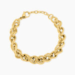 Bracelet Acier Dor&eacute; Llora - Bracelets mailles Femme | Marc Orian