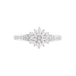 Bague Floris Or Blanc Oxyde De Zirconium - Bagues avec pierre Femme | Marc Orian