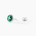 Boucles D'Oreilles Puces Talismania Argent Blanc Malachite - Puces Femme | Marc Orian