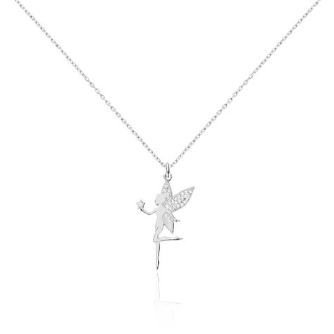 Collier Alberte Argent Blanc Oxyde De Zirconium - Colliers avec pierres Femme | Marc Orian