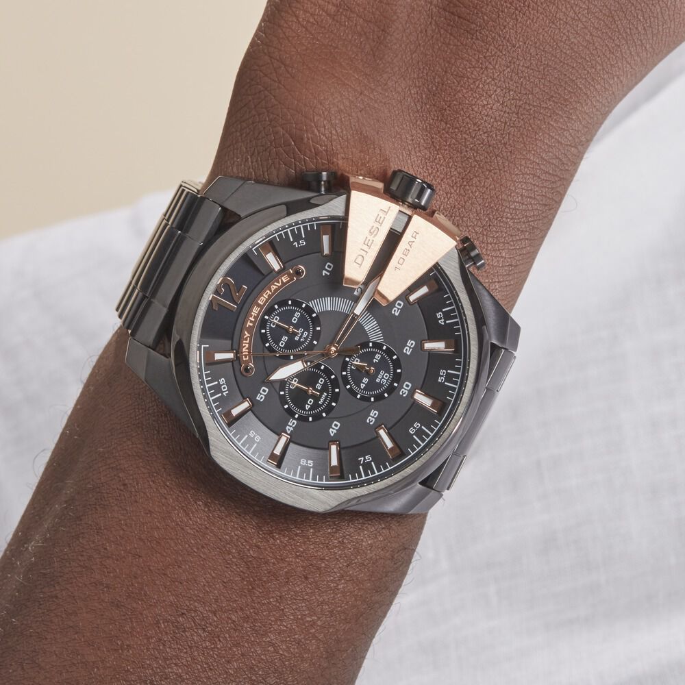 Montre Diesel Mega Chief Noir - Montres étanches Homme | Marc Orian