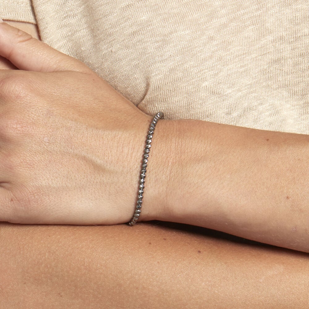 Bracelet Lennah Argent Blanc - Bracelets chaînes Femme | Marc Orian