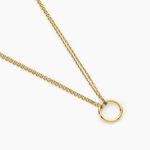 Collier Eva Cercle Ajoure Acier Jaune - Colliers fantaisie Femme | Marc Orian