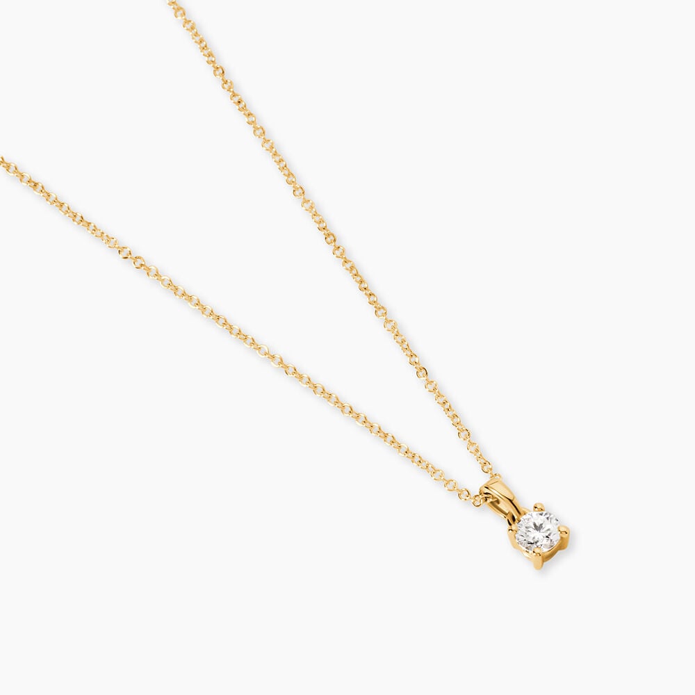 Collier Alexandra Or Jaune Diamant - Colliers solitaires Femme | Marc Orian