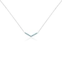 Collier Elga Argent Blanc Oxyde De Zirconium