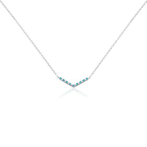 Collier Elga Argent Blanc Oxyde De Zirconium - Colliers avec pierres Femme | Marc Orian