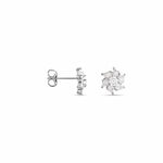 Boucles D'oreilles Puces Ulyssia Argent Blanc Oxyde De Zirconium - Puces Femme | Marc Orian
