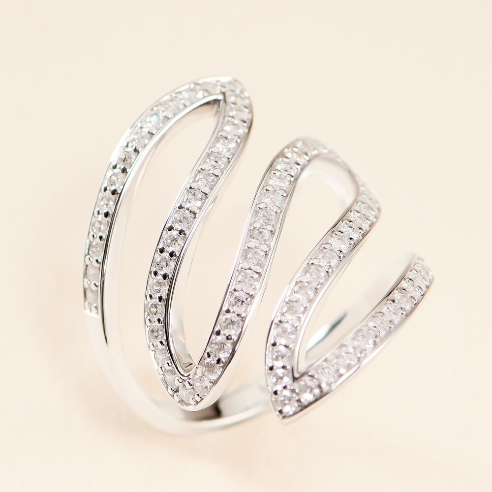 Bague Orsina Argent Argent&eacute; Oxyde De Zirconium - Bijoux fantaisie Femme | Marc Orian