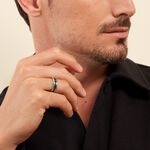 Bague Phebus Him Acier Bicolore - Bijoux fantaisie Homme | Marc Orian
