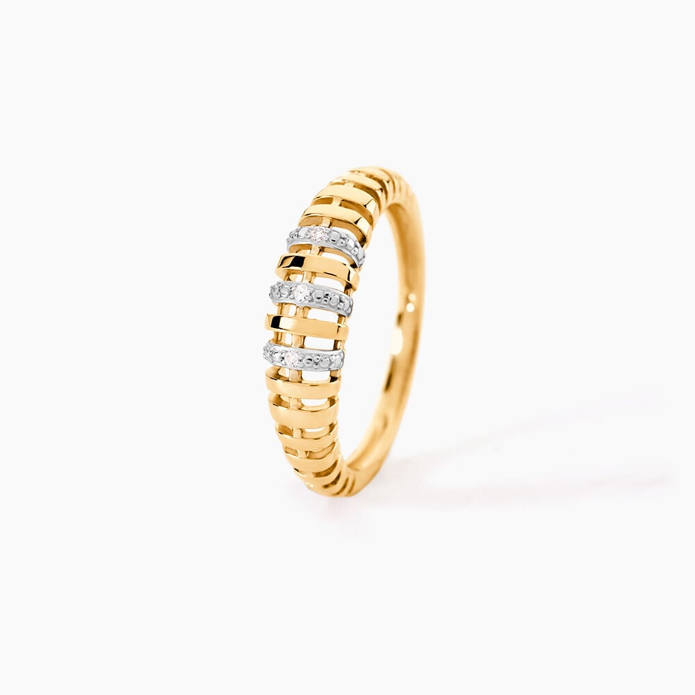 Bague Hamo Or Jaune Diamant - Bagues pierres pr&eacute;cieuses Femme | Marc Orian