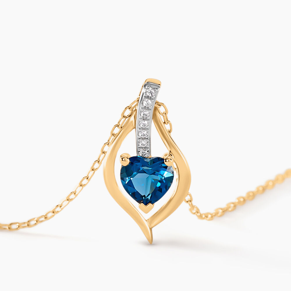 Collier Silucia Or Jaune Topaze Oxyde De Zirconium - Colliers avec pierres Femme | Marc Orian