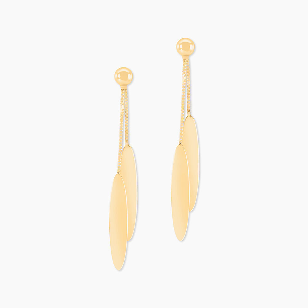Boucles D'oreilles Pendantes Leeann Or Jaune - Pendantes Femme | Marc Orian