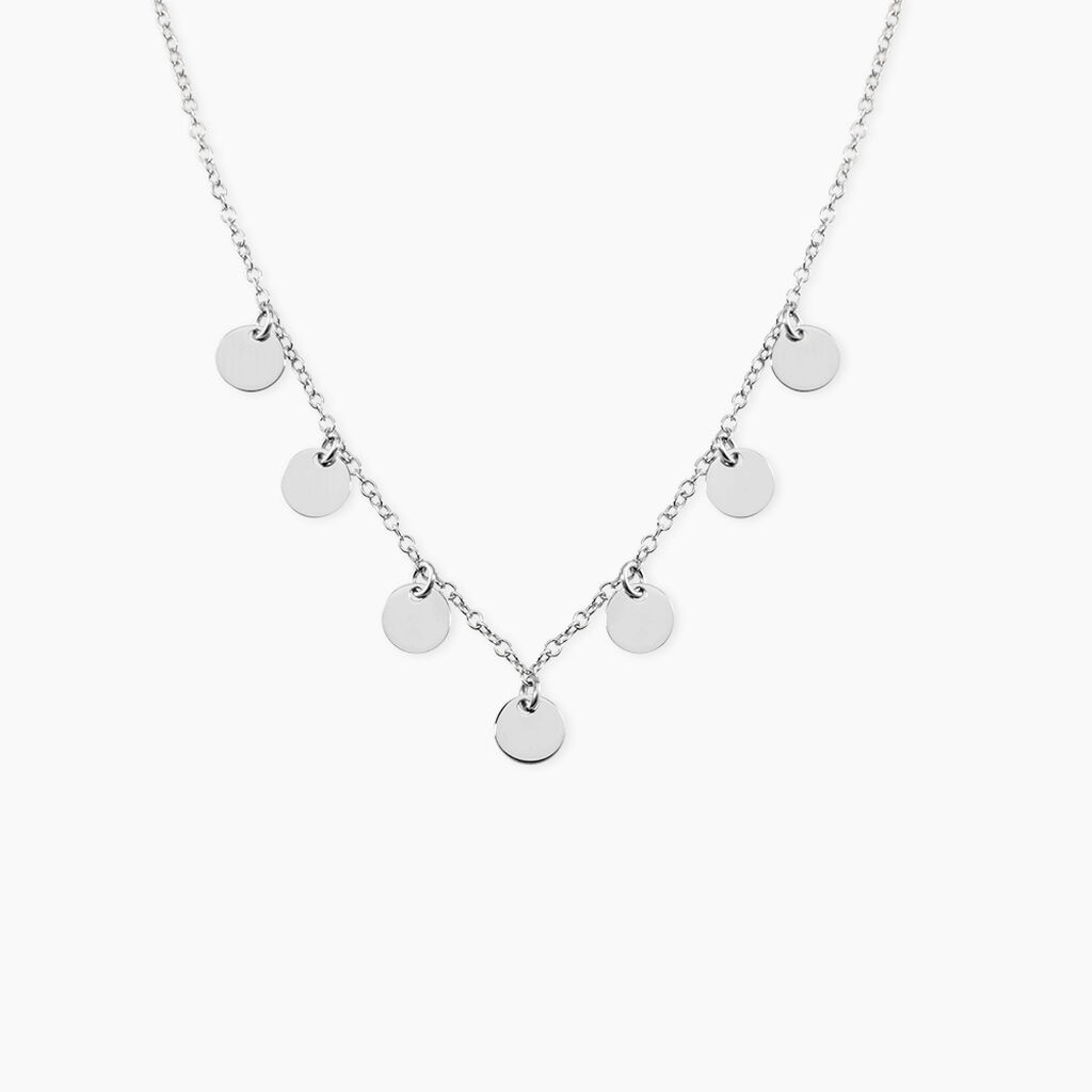 Collier Ragavi Argent Blanc - Colliers fantaisie Femme | Marc Orian