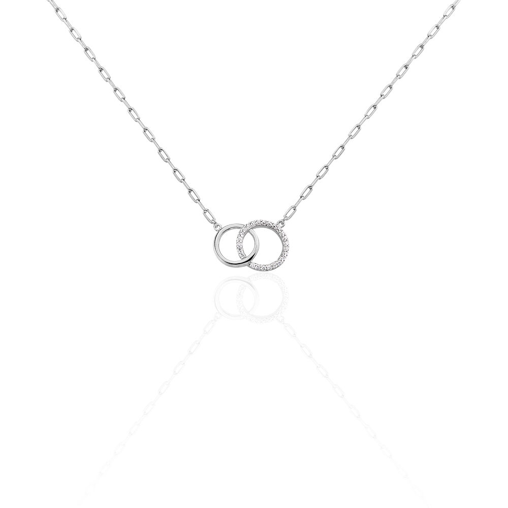 Collier Isabel Argent Blanc Oxyde De Zirconium - Colliers avec pierres Femme | Marc Orian