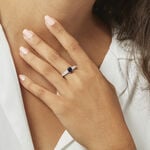 Bague Crista Or Blanc Saphir Et Diamant - Solitaires Femme | Marc Orian