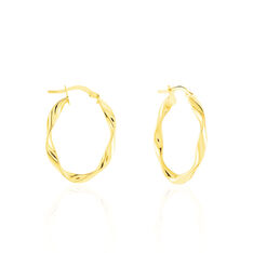 Créoles Falbala Or Jaune - Boucles d'oreilles Créoles Femme | Marc Orian