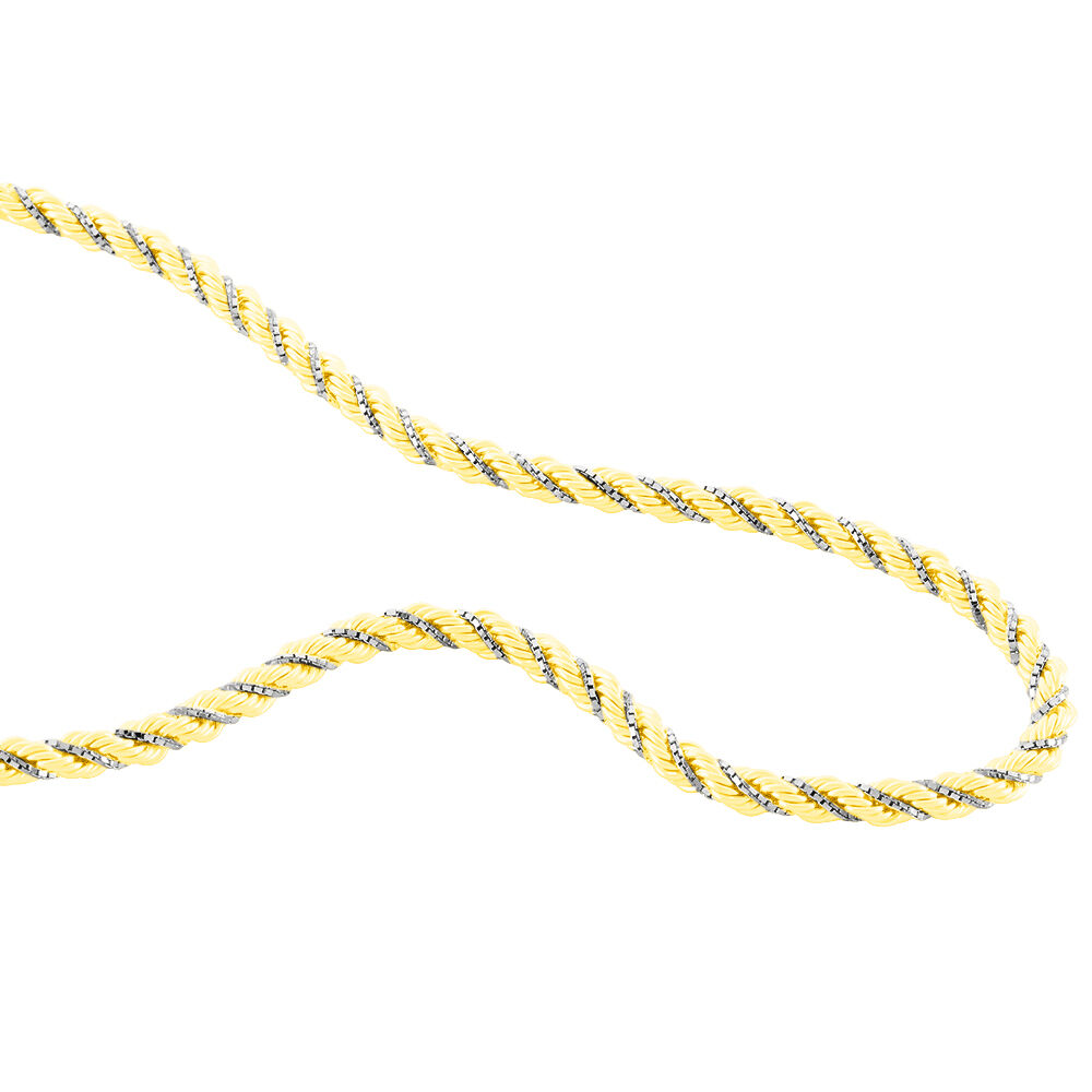 Collier Jerryenne Maille Corde Et Venitienne Or Bicolore - Chaines Femme | Marc Orian