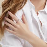 Bague Aoibhin Argent Blanc Oxyde De Zirconium - Bijoux fantaisie Femme | Marc Orian