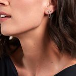 Boucles D'oreilles Pendantes Honor Argent Blanc - Pendantes Femme | Marc Orian