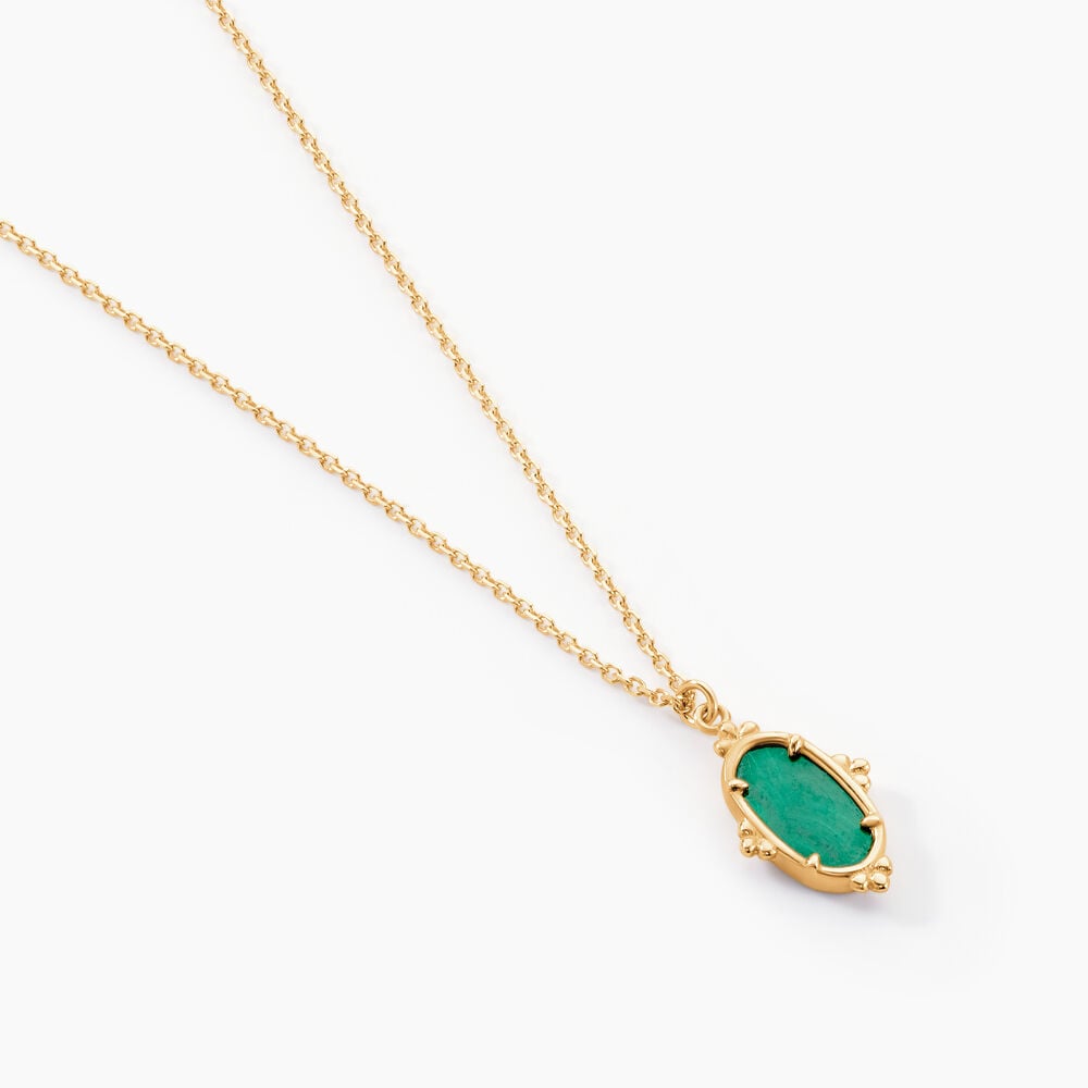 Collier Reflets Pop Or Jaune Malachite - Colliers avec pierres Femme | Marc Orian
