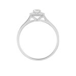 Bague Albane Or Blanc Diamant - Solitaires Femme | Marc Orian