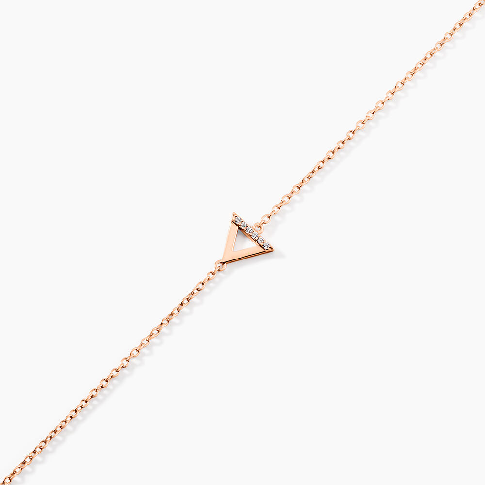 Bracelet Lorena Argent Rose Oxyde De Zirconium - Bracelets fantaisie Femme | Marc Orian