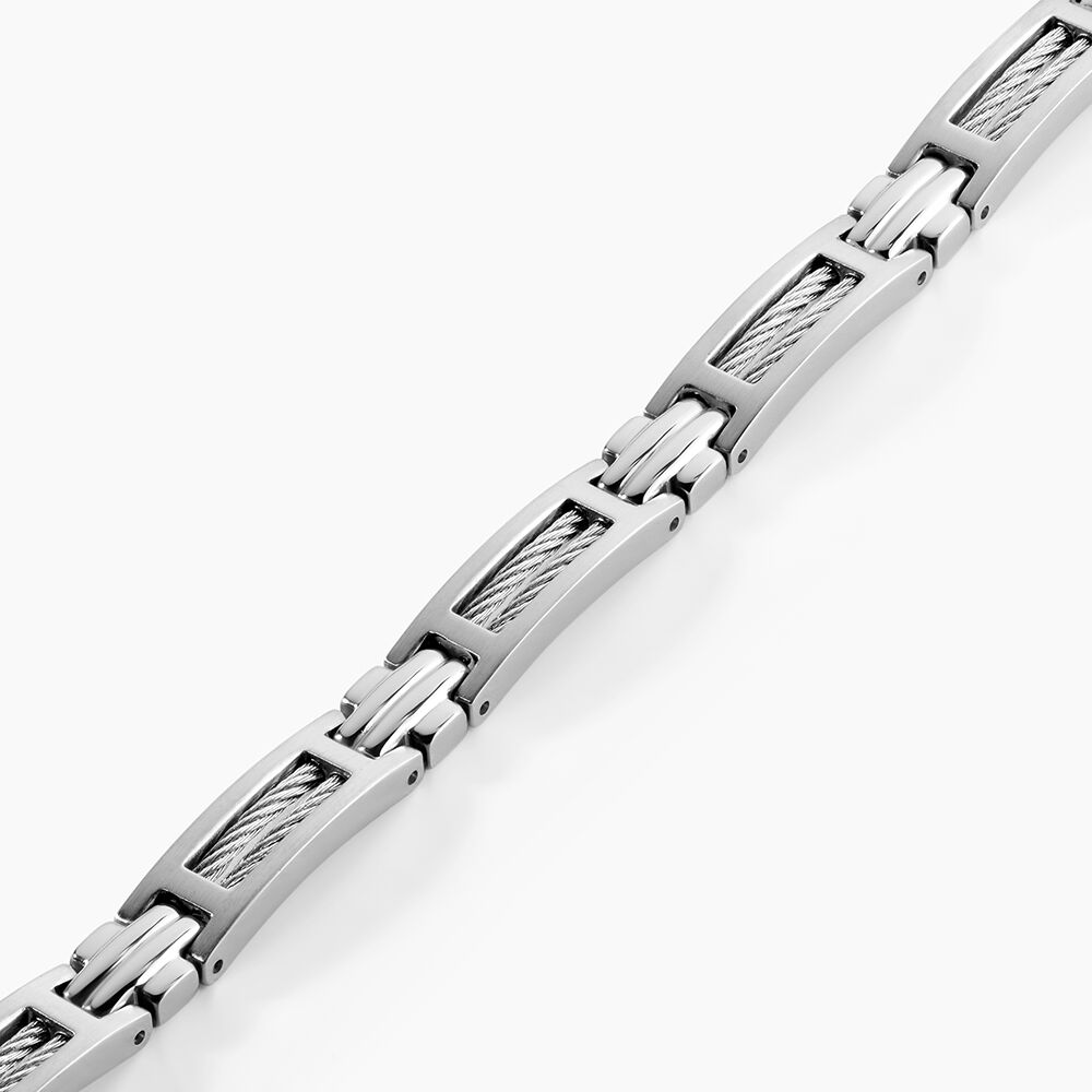 Bracelet Acier Blanc - Bracelets cha&icirc;nes Homme | Marc Orian