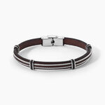 Bracelet Acier Blanc Alfred - Bracelets cuir Homme | Marc Orian