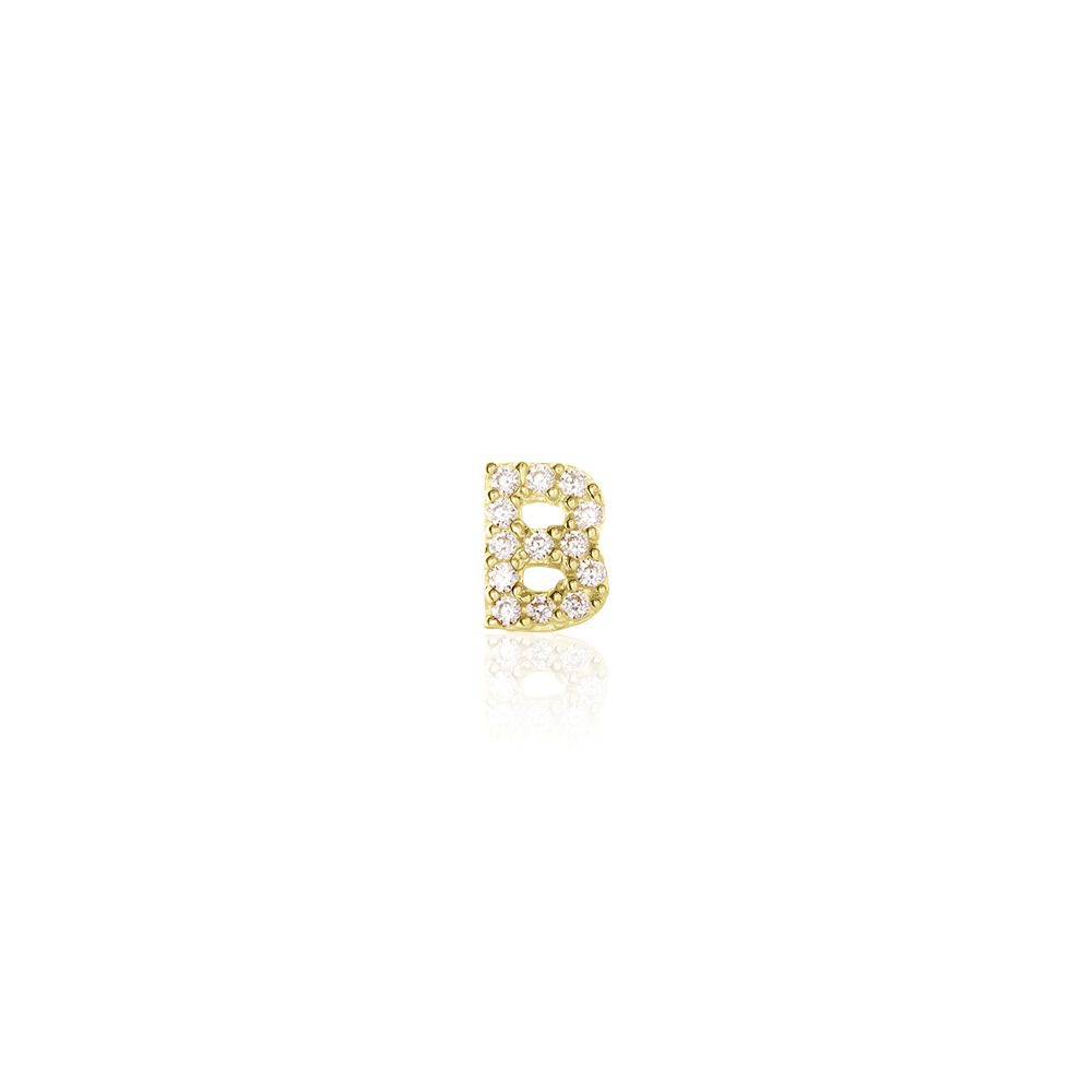 Boucle D'oreille Puce Unitaire Jodoca Or Jaune Oxyde De Zirconium - Puces Femme | Marc Orian