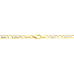 Bracelet Danae Plaquette Or Bicolore - Bracelets mailles Homme | Marc Orian