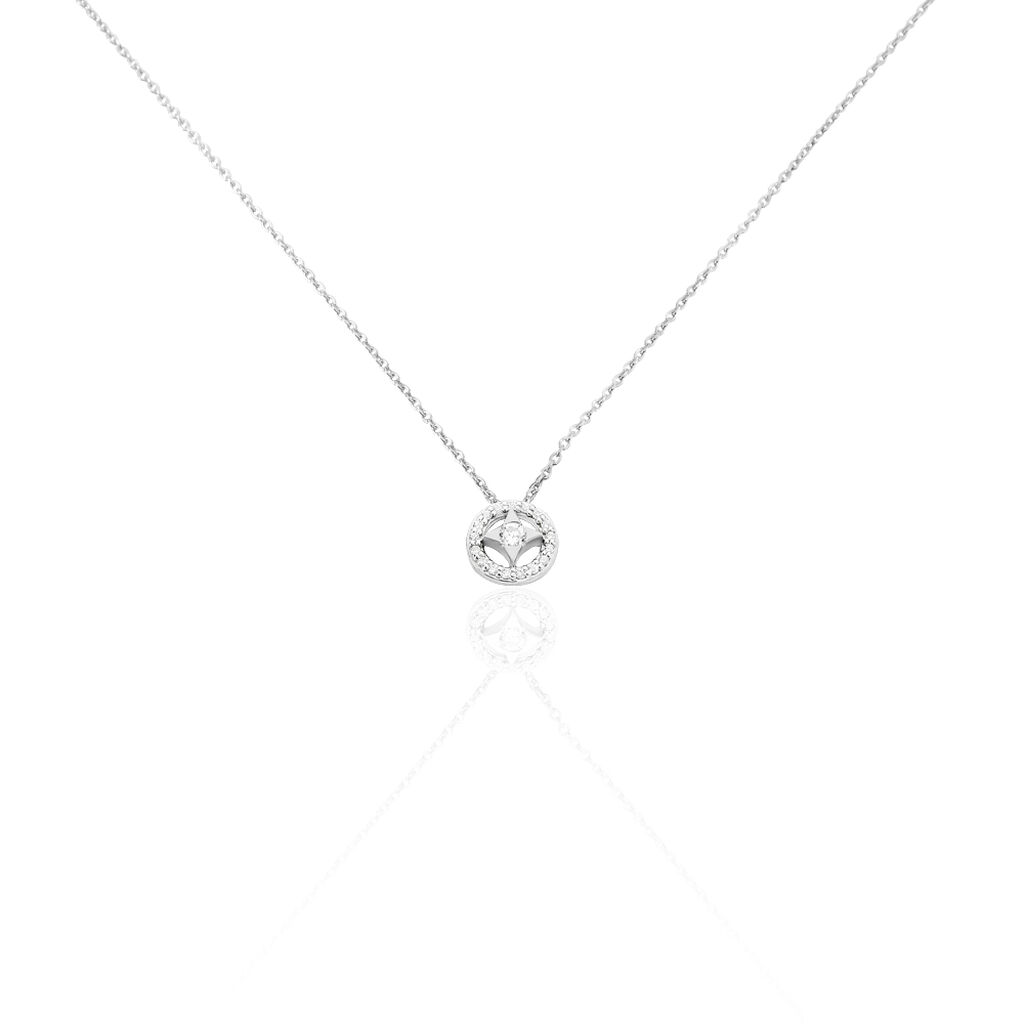 Collier Nour-imen Or Blanc Diamant - Colliers avec pierres Femme | Marc Orian