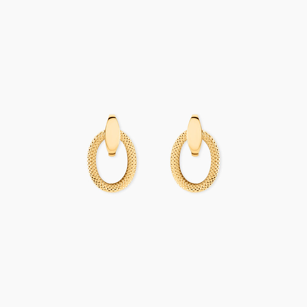 Boucles D'Oreilles Puces Iveline Or Jaune - Puces Femme | Marc Orian