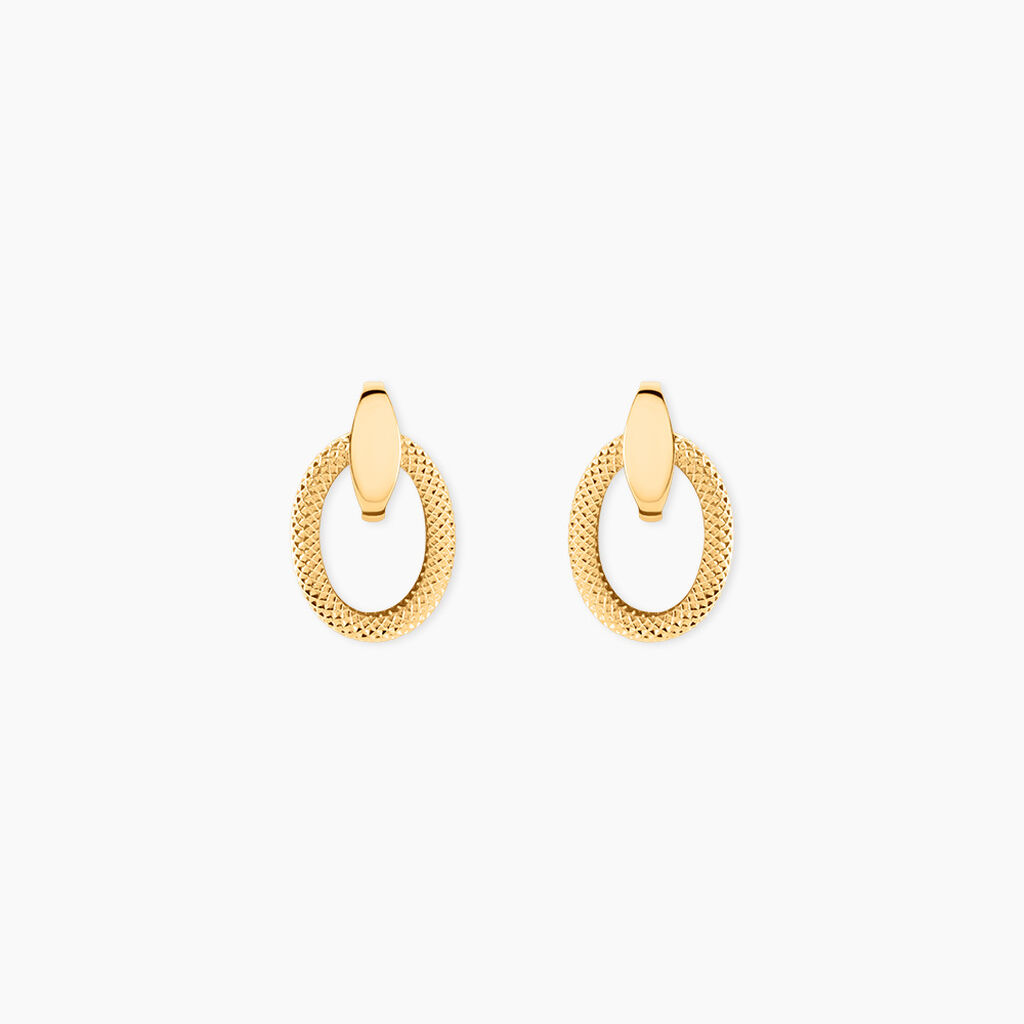 Boucles D'Oreilles Puces Iveline Or Jaune - Puces Femme | Marc Orian