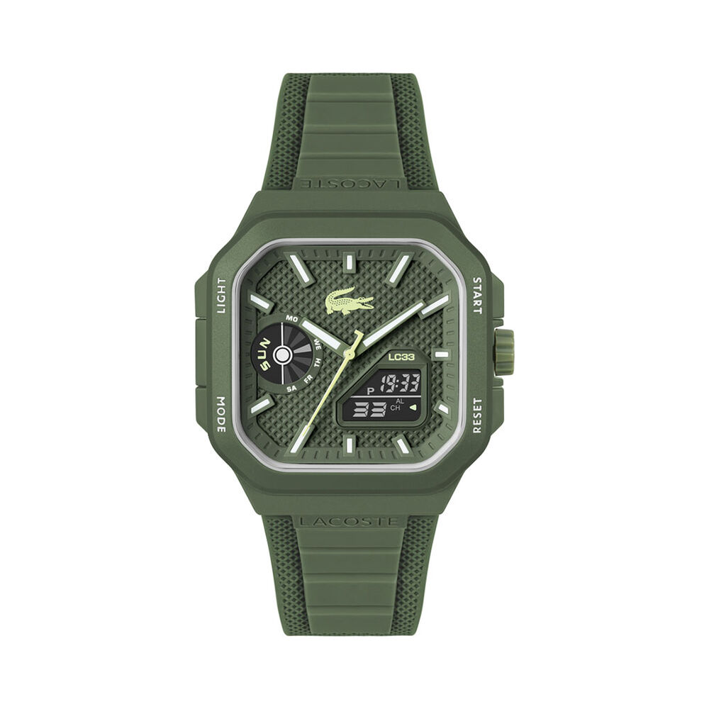 Montre Lacoste Lc33 Square Kaki - Montres &eacute;tanches Homme | Marc Orian