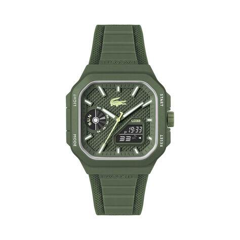 Montre Lacoste Lc33 Square Kaki - Montres &eacute;tanches Homme | Marc Orian