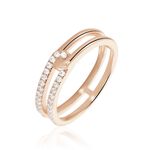 Bague Jessie Argent Rose Oxyde De Zirconium - Bijoux fantaisie Femme | Marc Orian