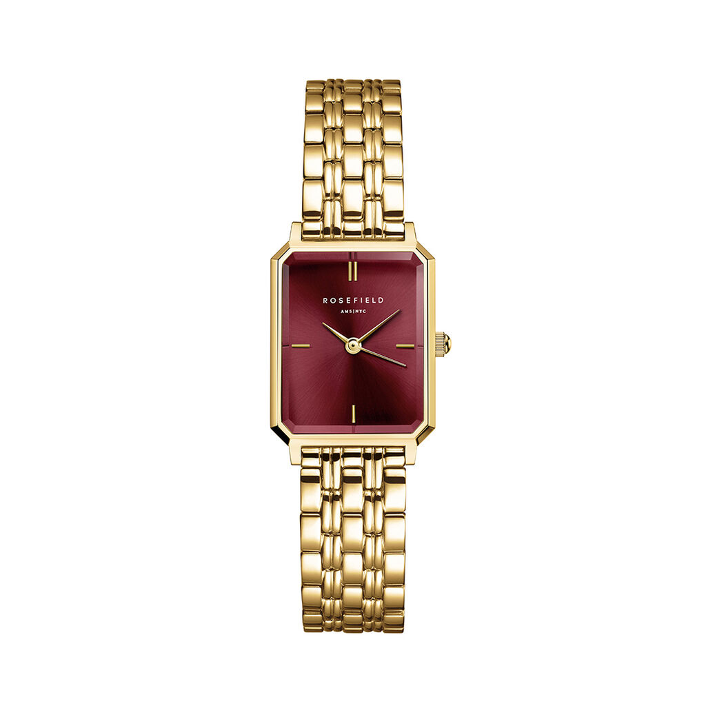 Montre Rosefield Octagon Xs Bordeaux - Montres &eacute;tanches Femme | Marc Orian