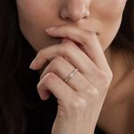 Alliance Sable Ruban Plat Or Bicolore - Alliances personnalis&eacute;es Femme | Marc Orian