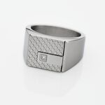 Chevali&egrave;re Phebus Him Acier Blanc Diamant - Bijoux fantaisie Homme | Marc Orian