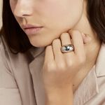 Bague Cleoria Acier Blanc - Bijoux fantaisie Femme | Marc Orian