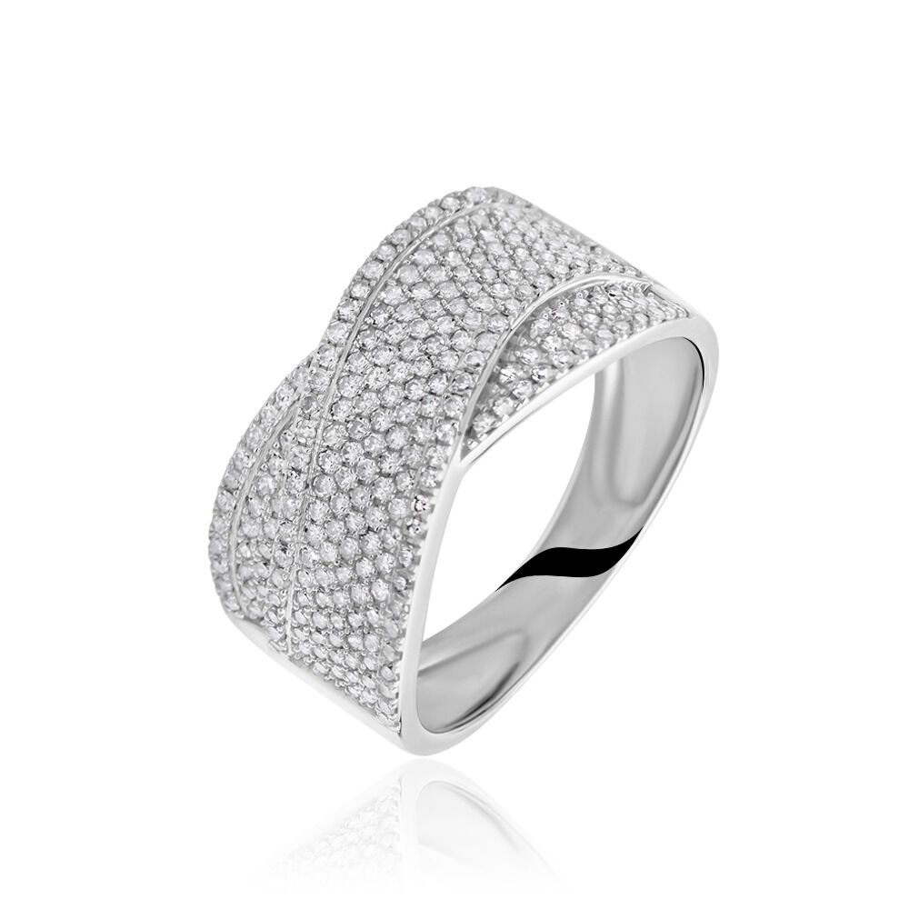 Bague Elyne Or Blanc Diamant -  Femme | Marc Orian