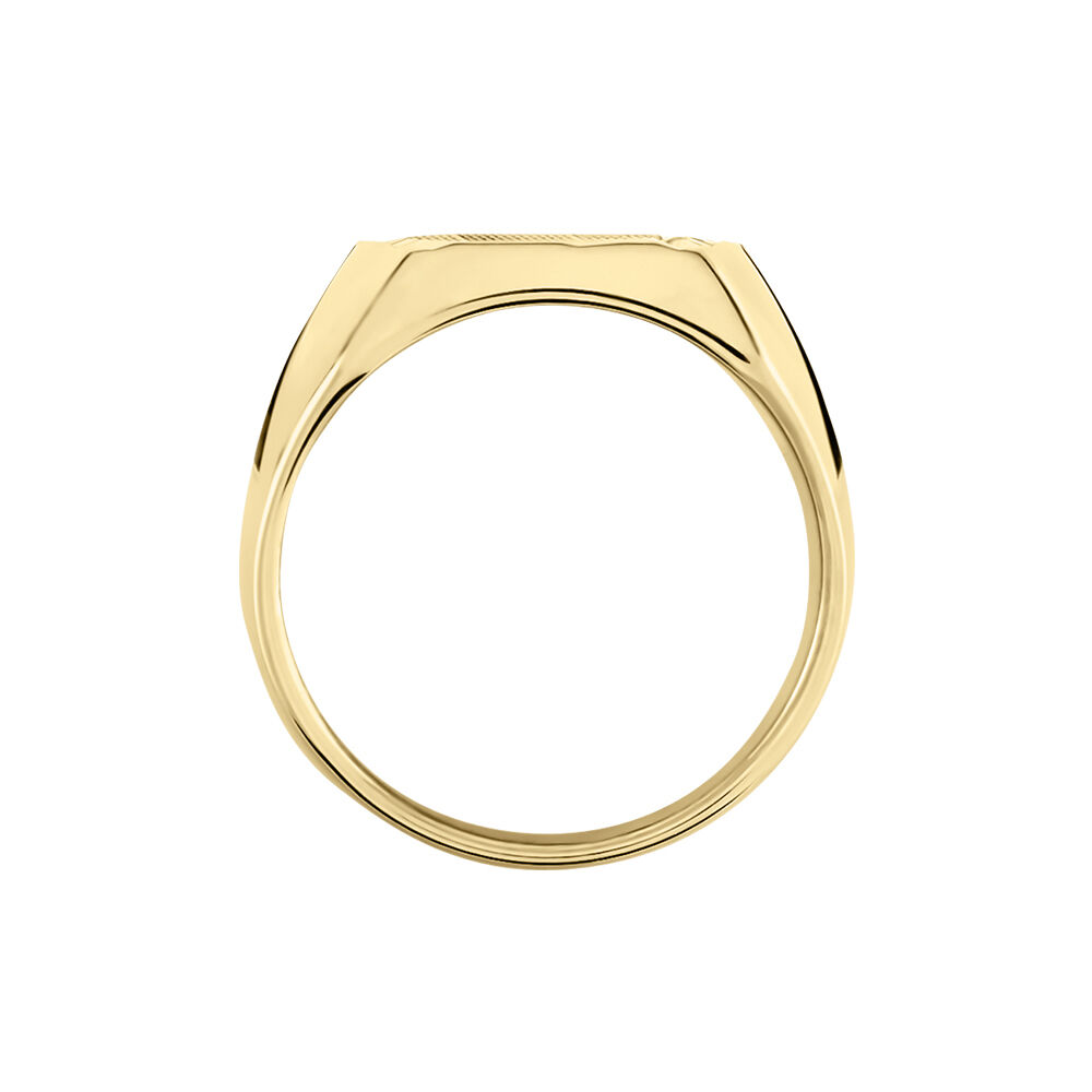 Chevalière Leoncette Plaqué Or Jaune - Bijoux personnalisés Homme | Marc Orian