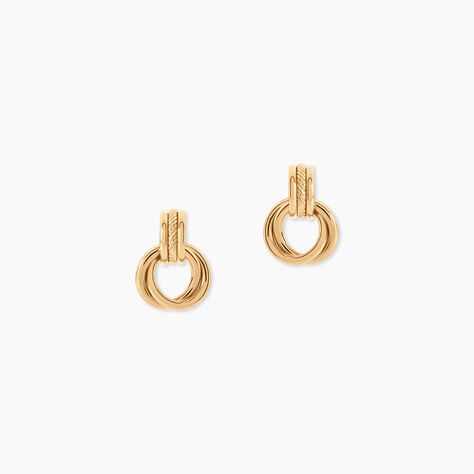 Boucles D'Oreilles Pendantes Netty Plaqu&eacute; Or Jaune - Pendantes Femme | Marc Orian