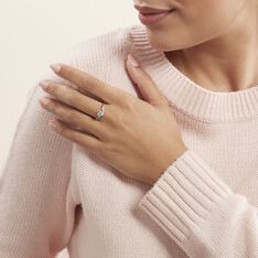 Bague Eva Or Blanc Topaze Et Oxyde De Zirconium - Bagues Femme | Marc Orian
